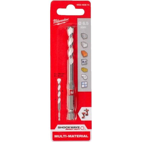 Punta universale milwaukee bianco 6 5 mm 100 mm