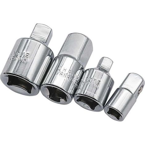 4pcs 1/4 '3/8' 1/2 'adaptateur de prise de prise réducteur joint Air Impact Heavy Duty Ratchet Adaptor Set Universal Sleeve Creative et utile Design professionnel (1/5)