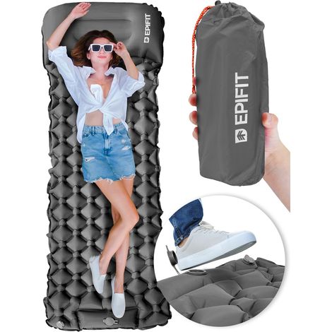 Matelas de camping autogonflant Rest Gray pour une personne (1/5)