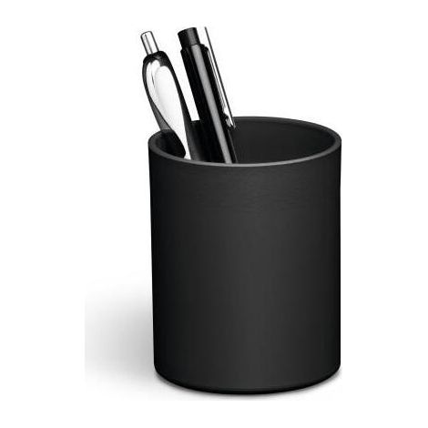 Durable ECO porta lápices Plástico reciclado Negro