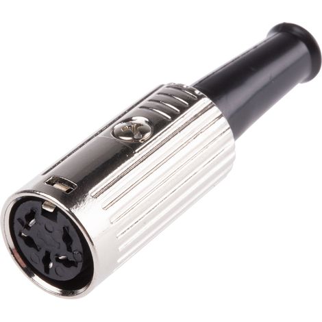 Connecteur DIN RS PRO, 5 contacts, Femelle, Montage sur câble ( Prix pour 1 )
