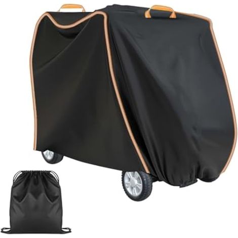 Housse imperméable pour scooter à mobilité réduite, Oxford 420D protection UV pour scooter électrique avec bande coupe-vent pour la plupart des scooters à mobilité réduite (2XL 175x119x63cm) (1/5)