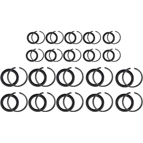 (10+10 jeux) Anneaux de support pour clé à chocs 1/2 pouce et 3/8 pouce avec joints toriques pour clé électrique Pn