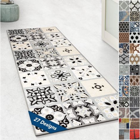 Tapis Ornement Vintage Oriental pour la Cuisine, Le Couloir et Le Salon 80 x 100 cm, Dublin (1/5)