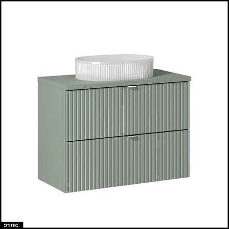 Meuble sous vasque - 80 cm - avec Plan - Vasque à poser - ROSEAU (1/5)