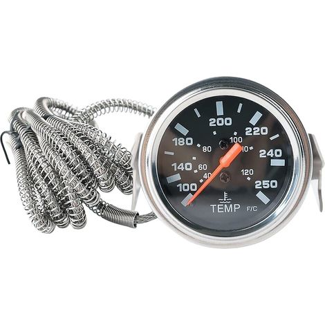 Endxedo 2'' Zoll 52MM Zeiger Elektrische Wassertemperatur 12V Temperaturanzeige Auto Messgerät mit Sensor NPT 1/2