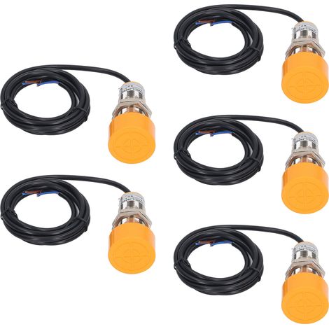 Lot de 5 interrupteurs de proximité LJM40M-20D1, capteur inductif non encastré, 2 fils normalement ouvert, 10-30V DC (1/5)