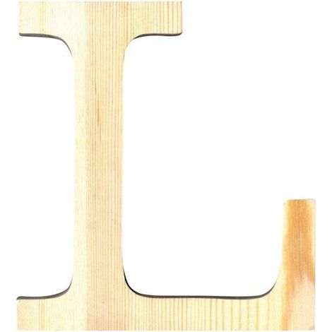 LETTRE L - 11.5 CM - BOIS (1/2)
