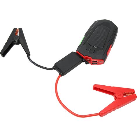 Boîtier de démarrage portable avec pince pour batterie automobile, compatible avec les moteurs essence 5.0L et diesel 2.5L. (1/4)