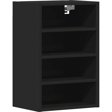 Hanging Cabinet Riga Black 40x29.5x60 cm Engineered Wood vidaXL