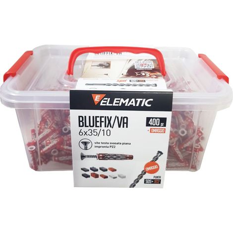 Vaschetta Spit da 400 tasselli BLUEFIX/VA 6x35 con Punta SDS 6" 565543 (1/2)