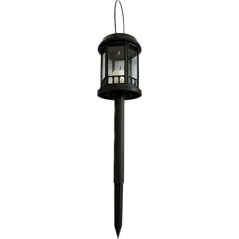 Solar-Außenleuchte – Korrosionsbeständiger Kunststoff – 0,2 W, Schutzart IP55 – 4510 cm – Schwarz – Bodeneinbauleuchte (1/4)