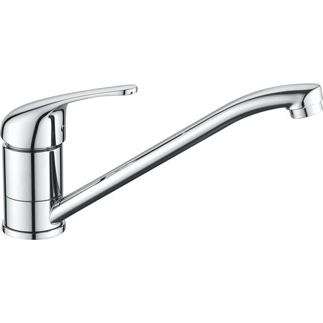Robinet Cuisine, Mitigeur Cuisine Pivotant à 360°, Robinet Evier de Cuisine con Conexión para Agua fría y Caliente, Haute Pression, Cartouche en Céramique Econome en Energie Chromé (1/5)
