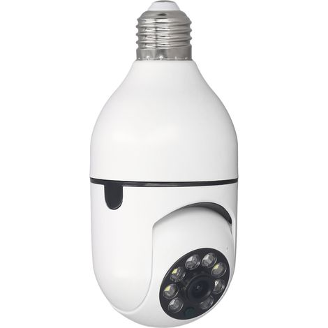 Caméra ampoule 1 MP, vidéo 720p, culot E27, angle réglable, sans fil, WiFi, CCTV, caméra de sécurité intelligente 110-240 V (1/5)