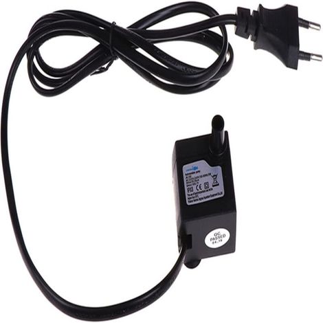 Mini pompe submersible réglable silencieuse et étanche avec ventouse pour fontaine d'aquarium, prise UE 220-240 V (1/5)