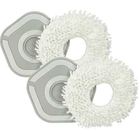 vhbw 2x panni compatibile con Dreame W10, W10 Pro robot lavapavimenti - panno microfibra