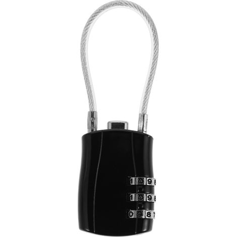 à combinaison pour casiers et valises design en métal noir (1/5)