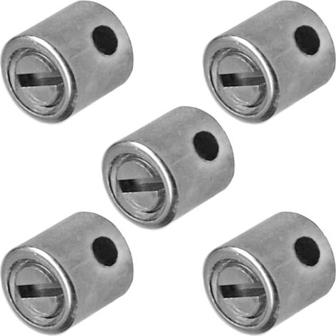 Serre Câble, 5.5mm x 5mm, Lot de 5 Argent (1/3)