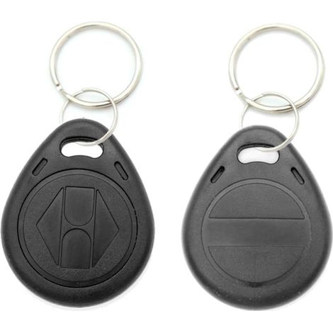 Sollbry Lot de 2 porte-clés étanches - Inscriptibles / lisibles / statiques RFID - 125 KHz - Carte d'identité - 1 couleurs - Porte-clés, RFID (1/4)