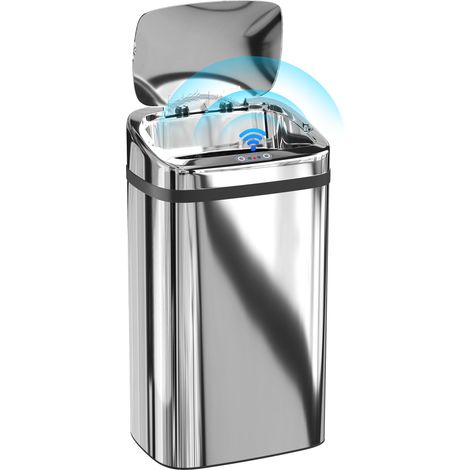HOMCOM Pattumiera Automatica da 30L con Sensore per Apertura e Chiusura
