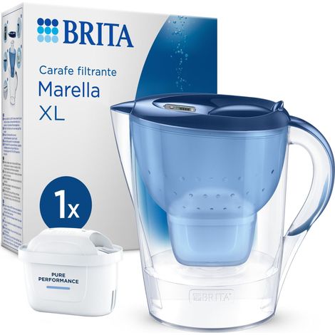 Carafe Filtrante Marella XL - 3.5L Bleu + 1 Filtre MAXTRA PRO – Emballage durable, grande capacité, réduit calcaire (1/5)