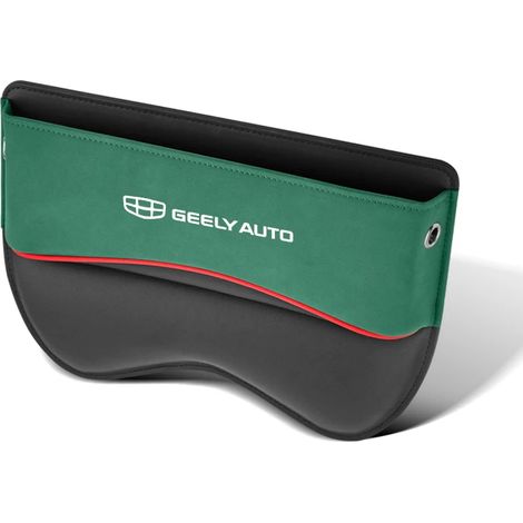 (Pour Green) Boîte de rangement universelle pour siège auto Geely, organisateur d'espace entre les sièges, sac latéral avec trou pour câble de chargement, accessoires auto (1/5)