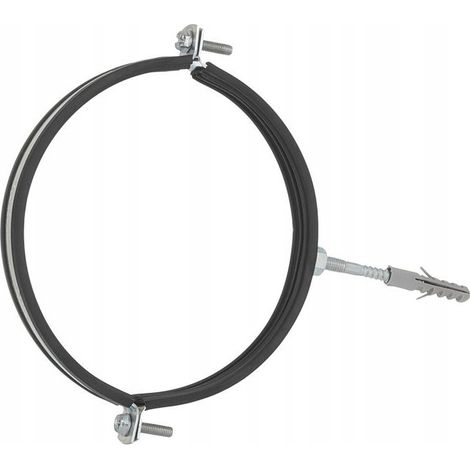 Abrazadera metálica con goma para tubos de 4" (107-112 mm) (1/2)