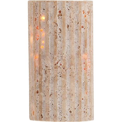 Applique murale créative rétro, plafonnier de style wabi-sabi japonais, travertin beige naturel, spot LED pour allée de salon nordique