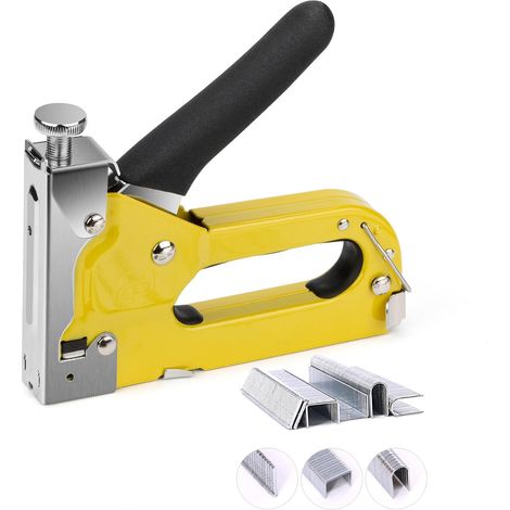 Agrafeuse robuste 3 en 1 avec 600 agrafes, pistolet à ongles pour (1/5)