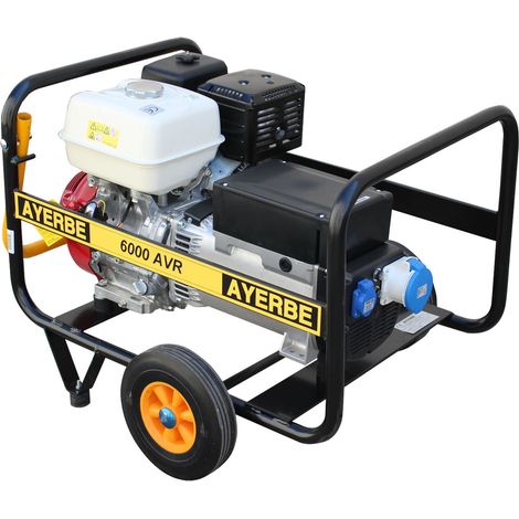 AYERBE - 5418095 - Générateur 6000 AVR avec démarrage électrique Moteur HONDA GX-390