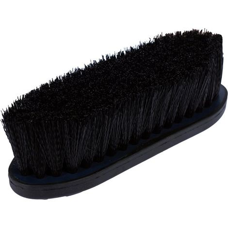blu scuro e nero - Spazzola per zoccoli con setole sintetiche e manico antiscivolo per cavalli (1/4)