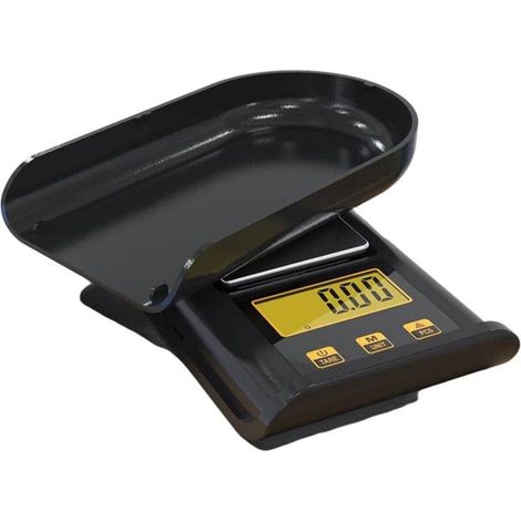 Mini balance électronique avec petit écran LCD, idéale pour peser des articles en cuisine.