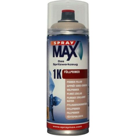 Bombe d'apprêt - Sous couche - Beige - Surfaces métalliques - SprayMax - 1K