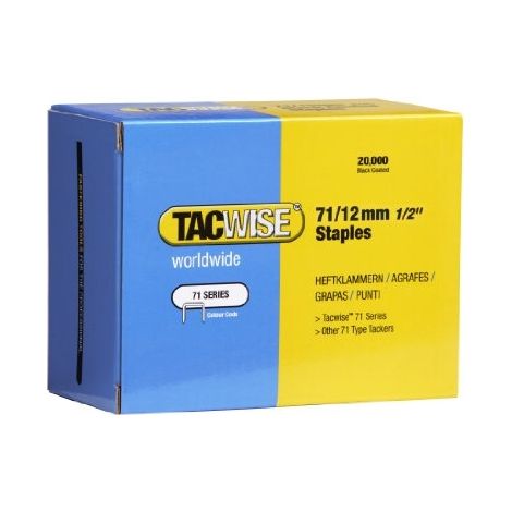 TACWISE 71 BOÎTE DE 20 000 AGRAFES 12 MM