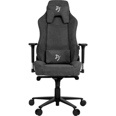 Arozzi Vernazza Komfortable Gaming-Stuhl aus weichem Stoff in Grau