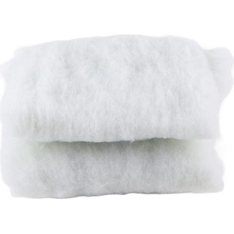 Ouate Filtrante pour Aquarium en Laine de Coton Haute Densité 150x25 cm Réutilisable (1/5)