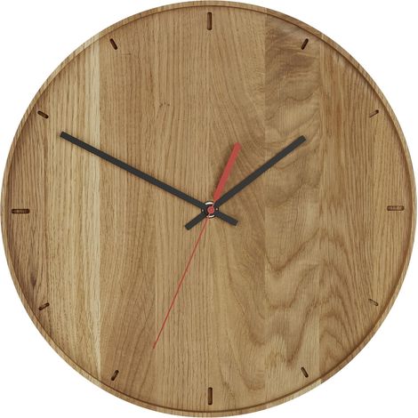 Dostmann Electronic TFA Dostmann 60,3070,01 Quarz Wanduhr 350 mm x 40 mm Eiche Echtholz (60,3070,01) Marca