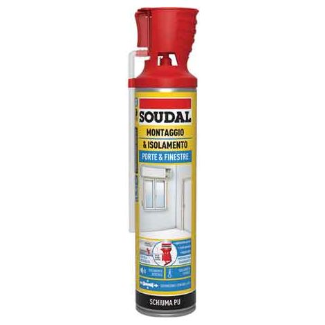 SCHIUMA POLIURETANICA PORTE E FINESTRE CON APPLICATORE