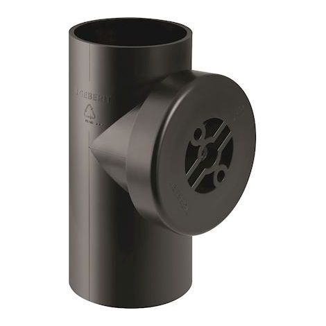 Geberit PE Pièce de nettoyage 90° avec ouverture de service ronde, DN 125 / 100, 368.451.16.1 (1/2)