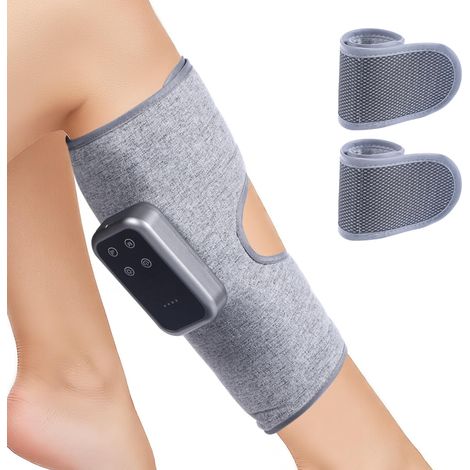Massageur de jambe sans fil avec chaleur et compression, massageur de compression de jambe rechargeable pour la circulation, relaxation musculaire pour veau, cadeaux pour papa maman hommes femmes gym (1/5)