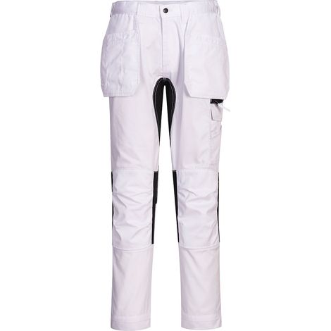Pantaloni Stretch Wx2 Holster - 34 - Bianco - Portwest