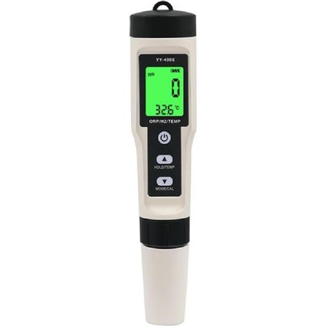 Compteur numérique 3 en 1 multifonctionnel ORP/H2/TEMP Testeur numérique de qualité de l'eau Moniteur Stylo Compteur d'eau numérique pour maison ORP/H2/TEMP Mètre avec  Rétro-éclairage Stockage de (1/5)
