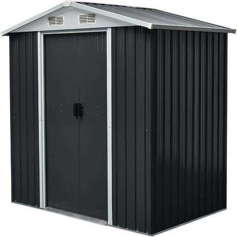 Home Deluxe - Cobertizo para herramientas de acero galvanizado BOHIO Tamaño: L