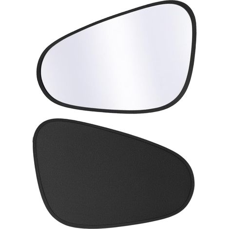 2 Pièces Pare Soleil Voiture Bébé, Pare Soleil Voiture, Rideaux Pliables, Taille Universelle, Noir (1/5)