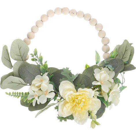 Couronne de perles en bois pour guirlande de mariage créative (3 pièces) (1/5)