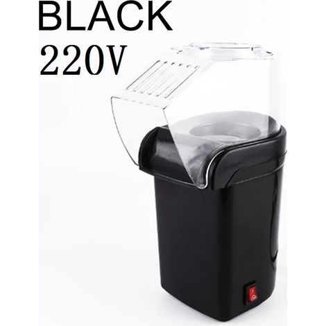 (Noir 220V) Machine à pop-corn sans huile, mini machine à pop-corn électrique à air chaud 1200W (1/5)