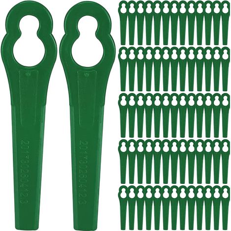 Lames Débroussailleuse Plastique - 100 Pièces - 83 Mm - Sans Fil - Compatible Einhell GC-CT 18/24 Li (1/5)