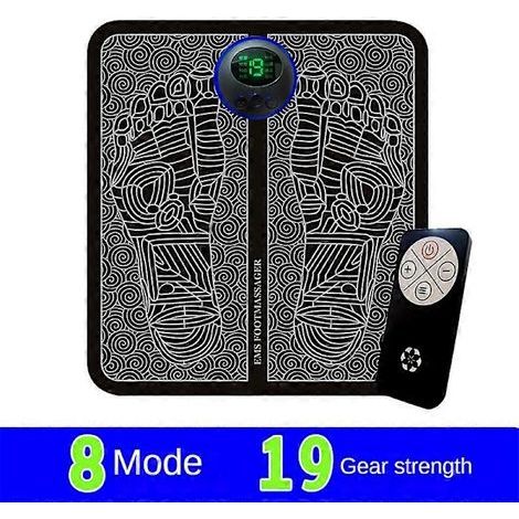 Tapis de massage électrique pour les pieds EMS, améliorant la circulation sanguine, rechargeable par USB【PL】-AquaForge (1/3)