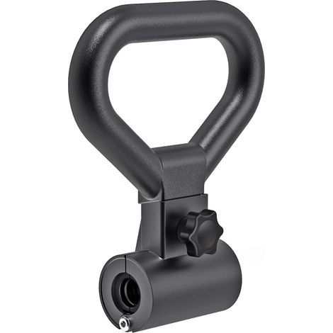 Haltère polyvalent en acier avec poignée convertisseur de kettlebell, poignée ergonomique antidérapante, installation rapide, s'adapte à la plupart des haltères jusqu'à 45,4 kg (1/5)