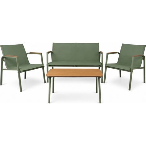 Conjunto de Jardín Verna con Sofá de 2 Plazas 2 Sillones y Mesa d (1/5)